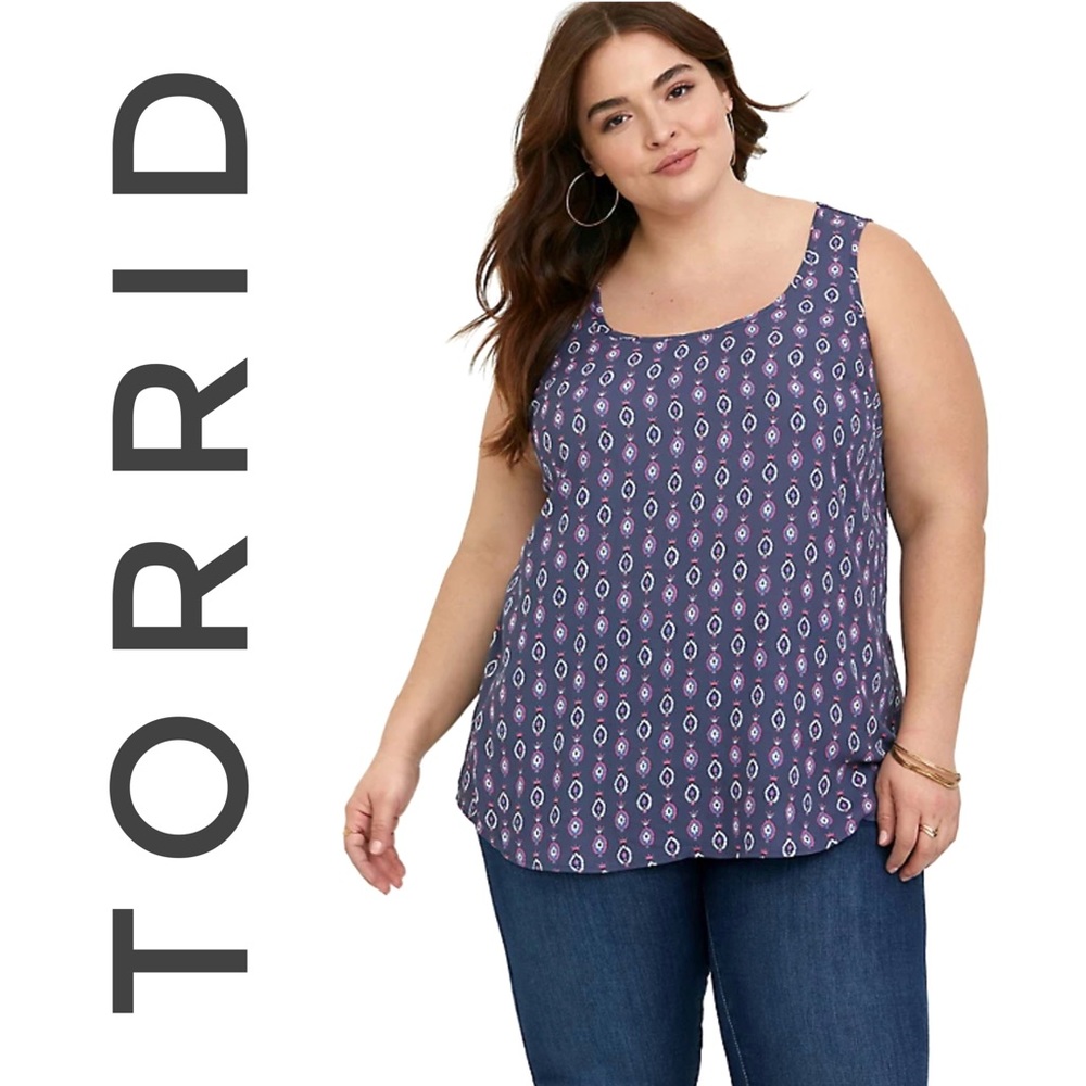 Torrid Mandala Georgette Hi-Lo Tank [1585]